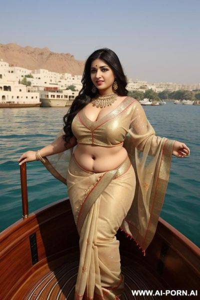 Pretty face chubby naked big ass wide hips full body view oiled... saree - ai-porn.ai on pornintellect.com