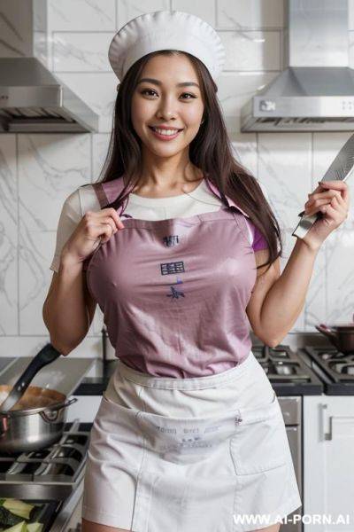 Upper-body. giggly expression. tanned japanese escort model. waist-long-hair. decent clothes. she has full, natural lips. real-life sei-ra sodes-hiro! - ai-porn.ai - Japan on pornintellect.com
