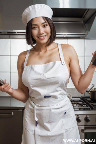 Upper-body. giggly expression. tanned japanese escort model. waist-long-bobcut-hair. decent clothes. she has full, natural lips. real-life sei-ra sodes-hiro! - ai-porn.ai - Japan on pornintellect.com