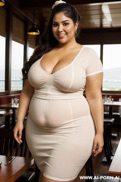 Ssbbw, very wide, proportionately fat, mexican, gorgeous, tan, tight clothes, extra thicc, sun dress, pear shaped, cpap feeding tube - ai-porn.ai - Mexico on pornintellect.com