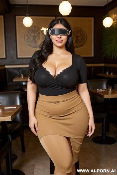 Mexican, gorgeous, tan, tight clothes, oculus rift goggles, thicc, thicker, bbw - ai-porn.ai - Mexico on pornintellect.com