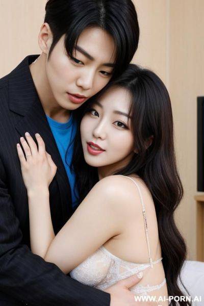 (korean idol) (get lifted by man) (cuddling) (fucking) - ai-porn.ai - North Korea on pornintellect.com