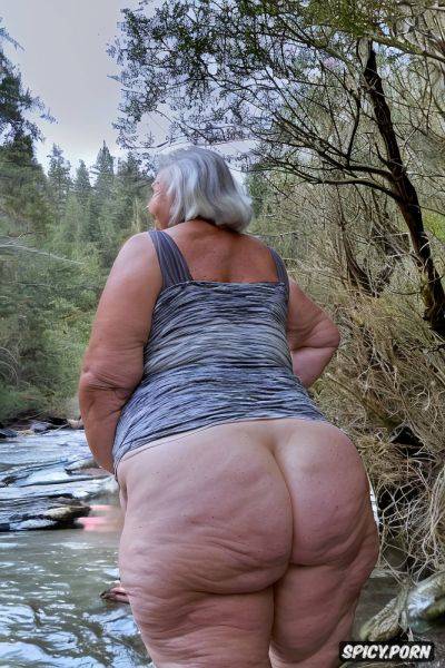 Obese white hair and a little long, enormous round ass, perfect face - spicy.porn on pornintellect.com