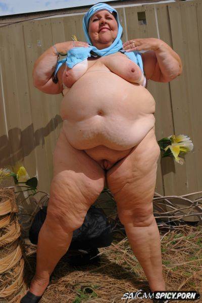 Extremely fat thighs, outdoors, big thick thighs, big very fat obese belly - spicy.porn on pornintellect.com