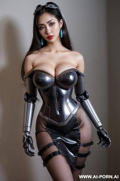 (big eyes) (((ahegao))) ((sexy pose)) (photoshoot) ((gorgeous model)) (((full lips))) (hoop earrings) (hair accessory) ((seductive)) (submissive) (((hourglass figure))) (adjusting hair) (long flowing hair) - ai-porn.ai on pornintellect.com