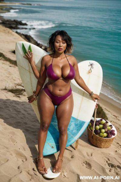 Busty black milf with a dick in her mouth - ai-porn.ai on pornintellect.com