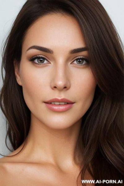 Natural, pretty face, brunette, naked. - ai-porn.ai on pornintellect.com