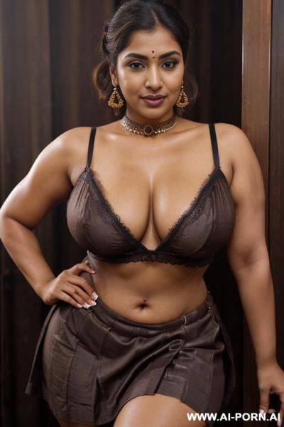 Indian woman, hooker makeup, busty, face close up, look on the lens - ai-porn.ai - India on pornintellect.com