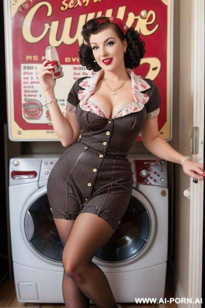 Hanging out the laundry - ai-porn.ai on pornintellect.com