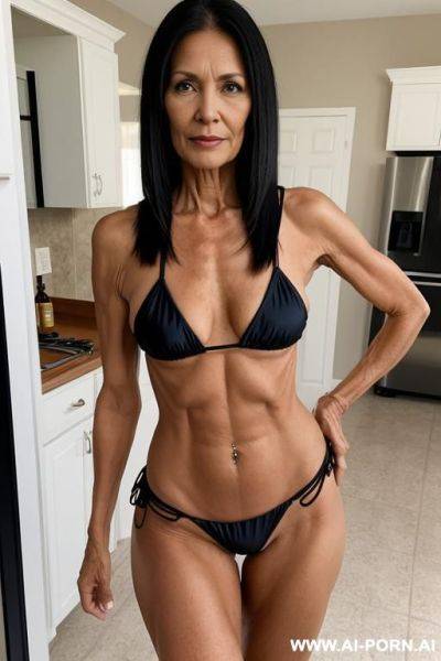 A beautiful gilf housewife wearing a bikini - ai-porn.ai on pornintellect.com