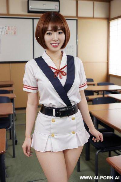 Anime style, woman with rounded medium breasts, sexy - ai-porn.ai on pornintellect.com
