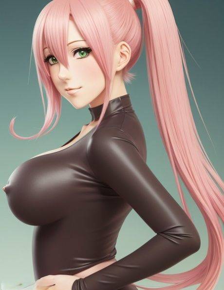 Beautiful Hentai model shows off her petite body & her big boobs - pornpics.com on pornintellect.com