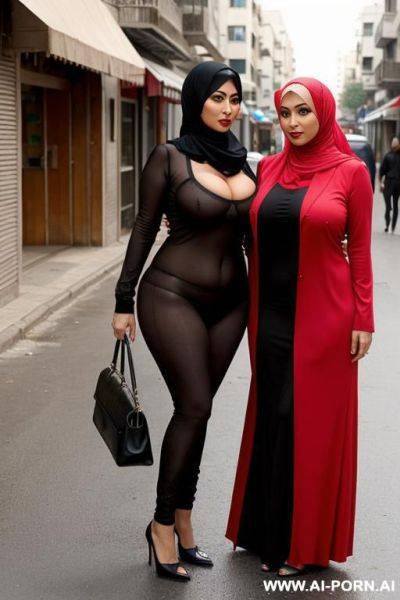 Arab milf mother hijab big ass and boobs in street by bimbo leabs - ai-porn.ai on pornintellect.com