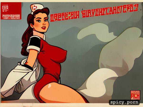 Ussr army uniform, technicolor, small cute boobs, 1940s cartoon style - spicy.porn on pornintellect.com