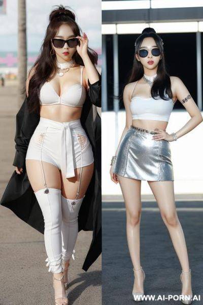 Cute, gorgeous korean woman, kpop star, thick lips, beautiful eyes, ( waist) - ai-porn.ai - North Korea on pornintellect.com
