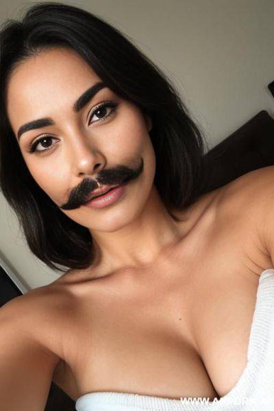 Trimmed mustache - ai-porn.ai on pornintellect.com