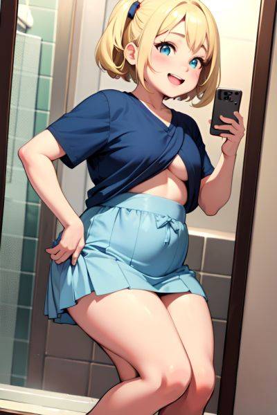 Anime Chubby Small Tits 20s Age Happy Face Blonde Pixie Hair Style Light Skin Mirror Selfie Shower Front View Cumshot Mini Skirt 3665312635621985970 - AI Hentai - aihentai.co on pornintellect.com