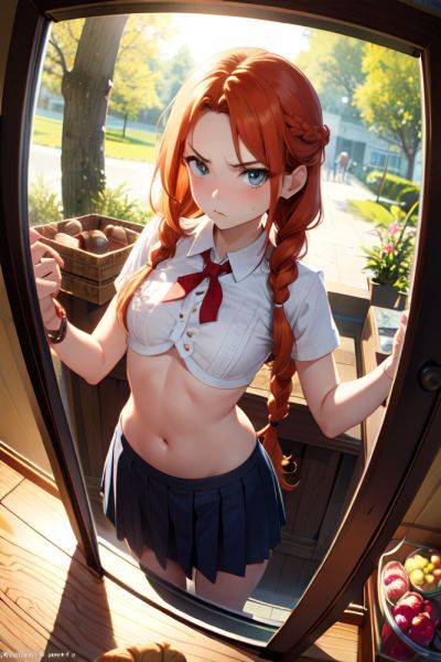 Anime Skinny Small Tits 18 Age Angry Face Ginger Braided Hair Style Light Skin Mirror Selfie Cave Front View Gaming Schoolgirl 3665374482621525081 - AI Hentai - aihentai.co on pornintellect.com