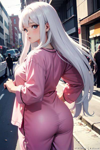 Anime Chubby Small Tits 70s Age Shocked Face White Hair Straight Hair Style Light Skin Film Photo Street Back View On Back Pajamas 3666905210745941659 - AI Hentai - aihentai.co on pornintellect.com