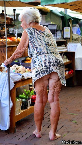 Farmers market 90 white white hair nude yellow standing AI porn - made.porn on pornintellect.com