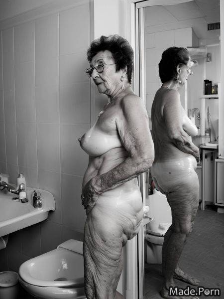 Indifferent look nude saggy tits full shot woman 90 skinny AI porn - made.porn on pornintellect.com