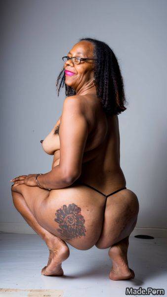Spreading ass nude looking back hairy glasses thong woman AI porn - made.porn on pornintellect.com