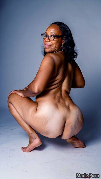 Hairy big ass 70 looking back medium shot photo studio tall AI porn - made.porn on pornintellect.com