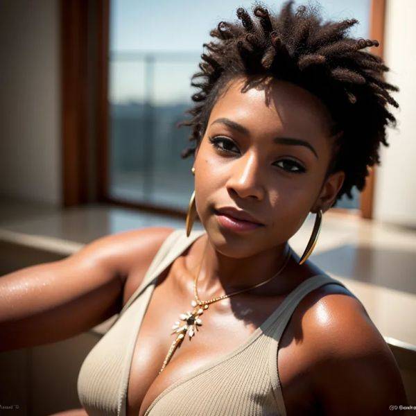Black people, ,woman,thirties,(RAW photo, best quality, masterpiece:1.1), (realistic, photo-realistic:1.2), ultra-detailed, ultra high res, physically-based rendering,(adult:1.5) - pornmake.ai on pornintellect.com