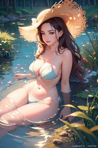Anime Busty Small Tits 20s Age Laughing Face Brunette Ponytail Hair Style Light Skin Soft + Warm Church Front View On Back Bra 3667427049279402926 - AI Hentai - aihentai.co on pornintellect.com