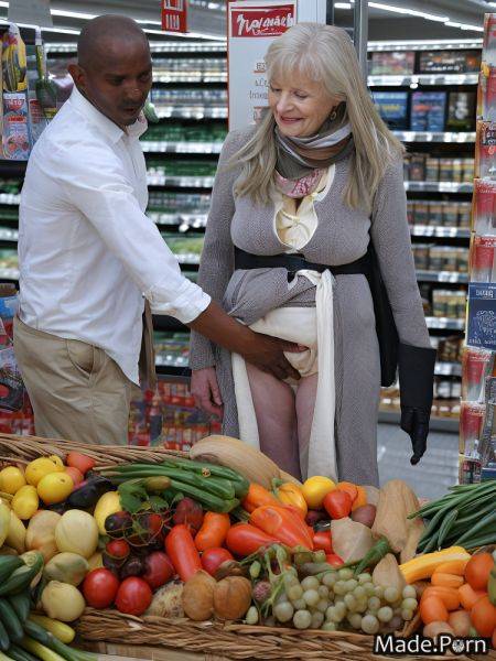 Grocery store fully clothed british sundress tall 60 standing AI porn - made.porn - Britain on pornintellect.com