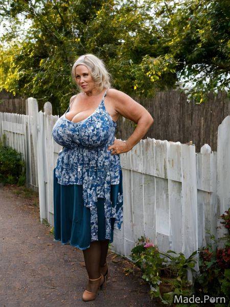 Gigantic boobs caucasian saggy tits woman standing made blonde AI porn - made.porn on pornintellect.com