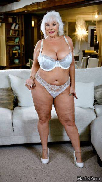 70 sofa jewish wife looking at viewer gigantic boobs lingerie AI porn - made.porn on pornintellect.com