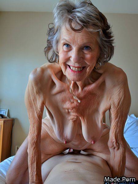 Ginger small tits messy hair nude skinny spreading legs seduction AI porn - made.porn on pornintellect.com