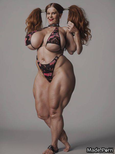 Bikini bodybuilder bbw gigantic boobs multicolored hair skinny futanari AI porn - made.porn on pornintellect.com