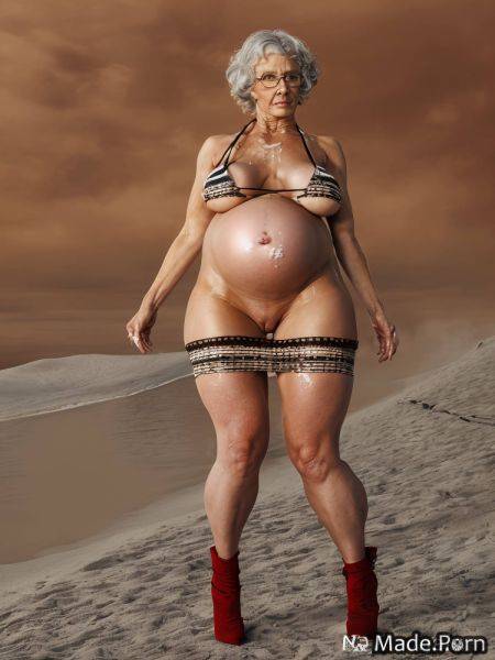 Multicolored hair saggy tits 80 pigtails lipstick gigantic boobs thick AI porn - made.porn on pornintellect.com