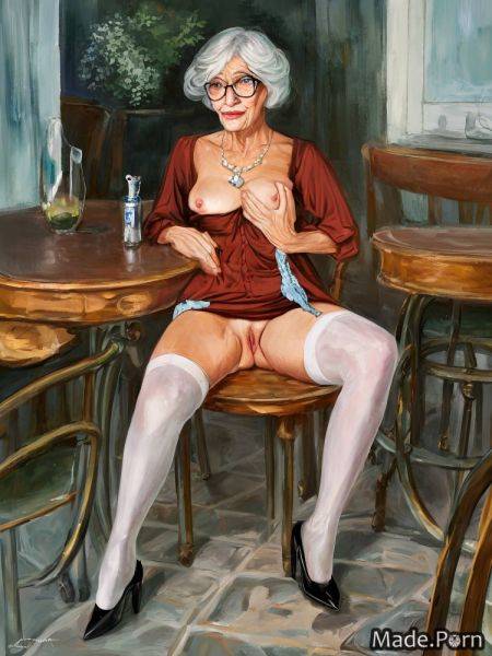 Perfect boobs 50s inverted bobcut stockings high heels 40s seduction AI porn - made.porn on pornintellect.com