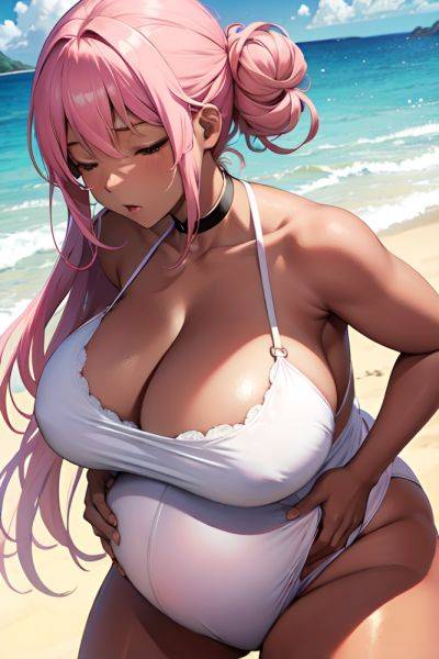 Anime Pregnant Huge Boobs 18 Age Serious Face Pink Hair Hair Bun Hair Style Dark Skin Warm Anime Beach Side View Sleeping Maid 3667902500886107563 - AI Hentai - aihentai.co on pornintellect.com