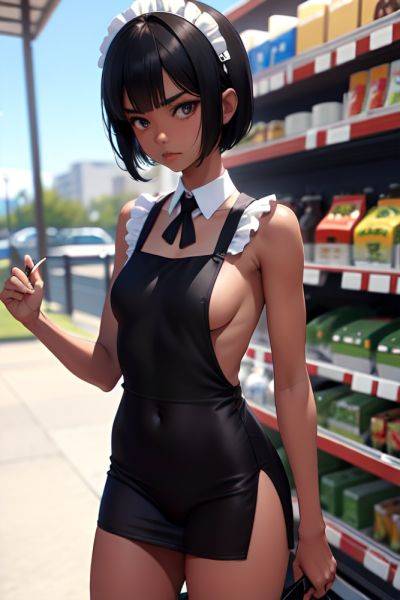 Anime Skinny Small Tits 18 Age Sad Face Black Hair Bobcut Hair Style Dark Skin 3d Grocery Close Up View Working Out Maid 3667929560814178628 - AI Hentai - aihentai.co on pornintellect.com