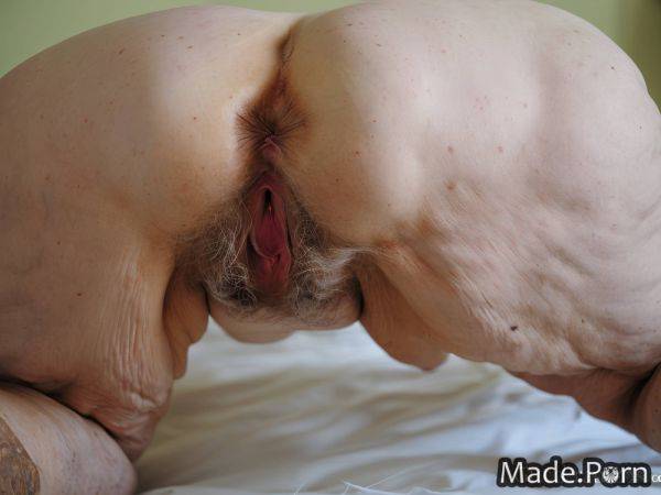 Caucasian 90 woman nude hairy gigantic boobs white hair AI porn - made.porn on pornintellect.com