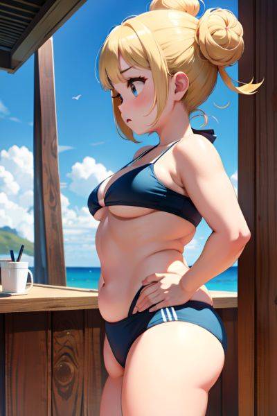 Anime Chubby Small Tits 50s Age Sad Face Blonde Hair Bun Hair Style Light Skin Comic Bar Side View Working Out Bikini 3668207873064954215 - AI Hentai - aihentai.co on pornintellect.com