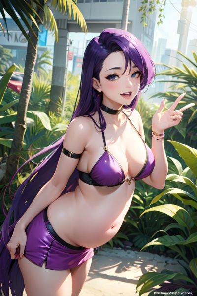 Anime Pregnant Small Tits 18 Age Laughing Face Purple Hair Slicked Hair Style Light Skin Cyberpunk Jungle Side View Straddling Mini Skirt 3668339298552213287 - AI Hentai - aihentai.co on pornintellect.com