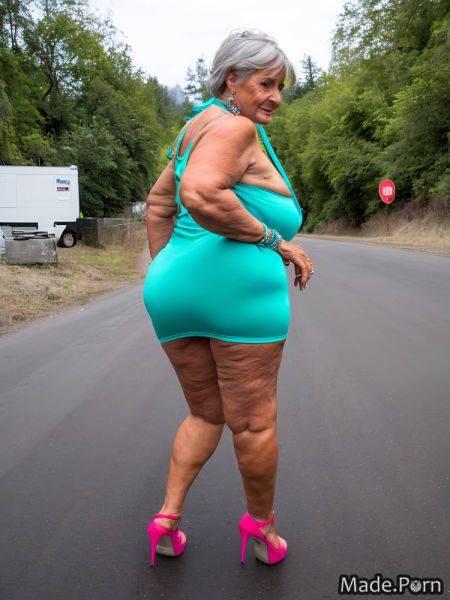 Happy slutty earrings high heels spreading ass street jewelry AI porn - made.porn on pornintellect.com
