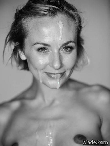 Photo studio caucasian black 50 bottomless woman facial AI porn - made.porn on pornintellect.com