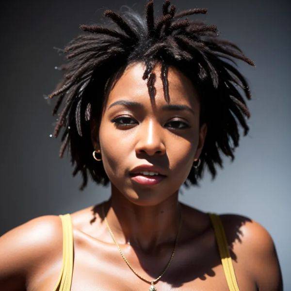 Black people, ,woman,twenties,(RAW photo, best quality, masterpiece:1.1), (realistic, photo-realistic:1.2), ultra-detailed, ultra high res, physically-based rendering,(adult:1.5) - pornmake.ai on pornintellect.com