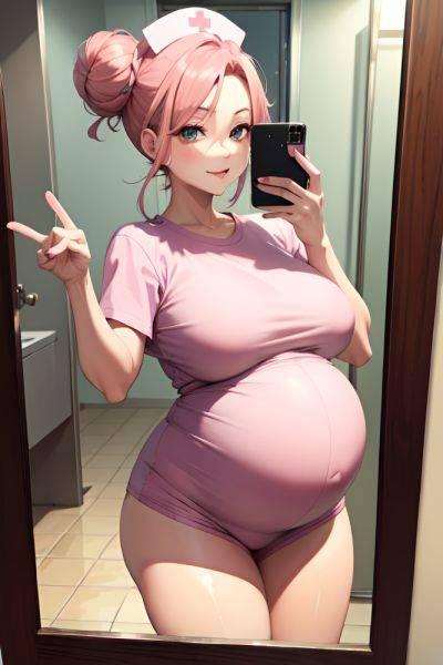 Anime Pregnant Huge Boobs 20s Age Orgasm Face Pink Hair Hair Bun Hair Style Dark Skin Mirror Selfie Train Close Up View Eating Nurse 3668416608478218631 - AI Hentai - aihentai.co on pornintellect.com