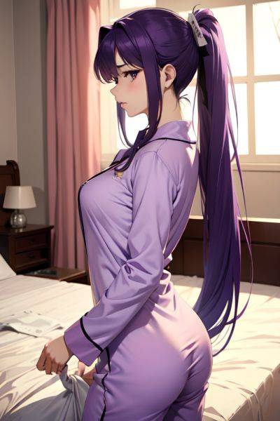 Anime Skinny Small Tits 20s Age Sad Face Purple Hair Ponytail Hair Style Light Skin Soft + Warm Hospital Side View On Back Pajamas 3668528706612541209 - AI Hentai - aihentai.co on pornintellect.com