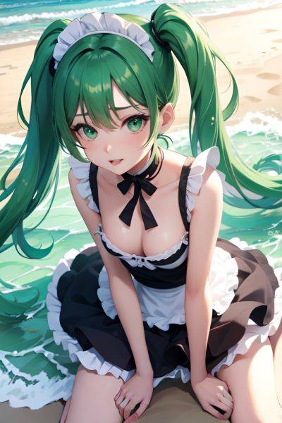 Anime Skinny Small Tits 50s Age Orgasm Face Green Hair Pigtails Hair Style Light Skin Illustration Beach Close Up View Cumshot Maid 3668540304800407059 - AI Hentai - aihentai.co on pornintellect.com