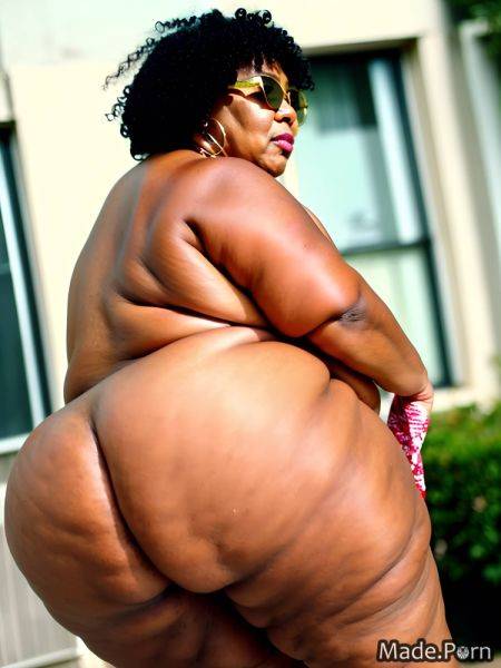 Oversized shirt wild afro big ass black hair tall seductive cinematic AI porn - made.porn on pornintellect.com