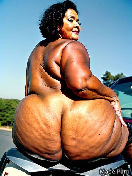 Cinematic thighs wild afro looking at viewer fat seductive ssbbw AI porn - made.porn on pornintellect.com