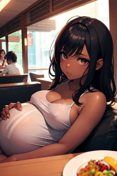 Anime Pregnant Small Tits 70s Age Sad Face Black Hair Messy Hair Style Dark Skin Skin Detail (beta) Restaurant Close Up View On Back Goth 3668822485079143244 - AI Hentai - aihentai.co on pornintellect.com